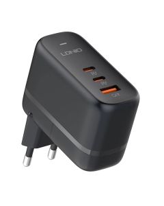 LDNIO Kućni punjač Q366 65W GaN Type-C na Type-C, crna