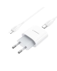 COMICELL Punjač Superior CO-DC55 Fast PD 20W 3A Type C na Lightning, bela - P1201