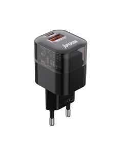 SUPERIOR Kućni punjač SU-P105 30W USB A+Type C, crna - P1220