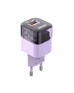 SUPERIOR Kućni punjač SU-P105 30W USB A+Type C, ljubičasta - P1221