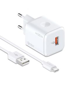 Kućni punjač Moxom MX-HC162 18W 3A Type C beli