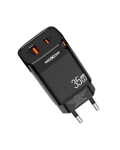 Kuciste punjaca MOXOM MX-HC242 35W PD Type C + USB crno
