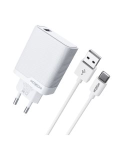 Kucni punjac Moxom MX-HC292 USB type C na Type C 18W beli