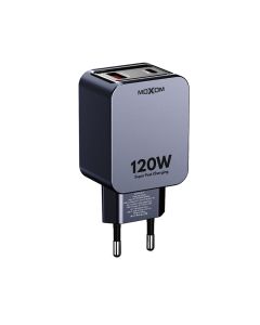 MOXOM kućni punjač MX-HC316 Turbo 120W AVS + Type C na Type C kabl, crni