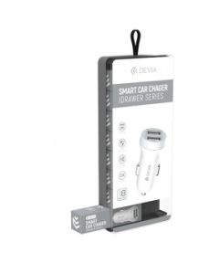 DEVIA Auto Adapter IDRAWER Dual USB 3.1A, bela - 150-1