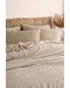 VIKTORIJA Prekrivač + Set posteljine Palma krem boja - VLK000456-talliakrem