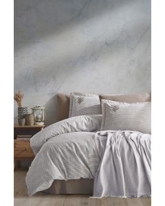 VIKTORIJA Prekrivač + Set posteljine Palma siva boja - VLK000456-talliasiva