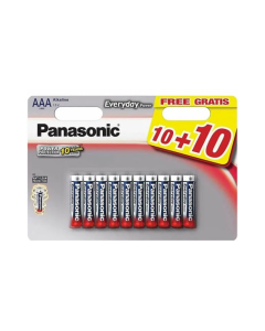 PANASONIC Baterije LR03EPS/20BW-AAA Alkalne Everyday, 20 kom - 02390634