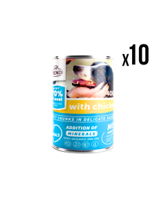 FRENDI Vlažna hrana za pse Piletina 400g 10/1