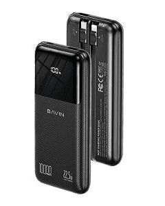 BAVIN Power Bank 10000mAh 22.5W sa ekranom, crna