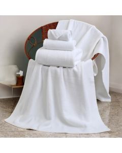VIKTORIJA Peškir Hotelski Glat 500g/m2 90x150cm White - VLK000696-500gwhite