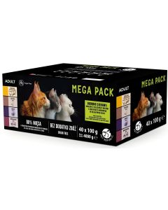 PET REPUBLIC Vlažna hrana za mačke 5 ukusa 40x100g - 3012807