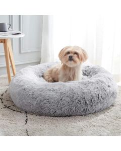 Petmates okrugli ležaj u obliku krofne 60cm za mačke i pse, svetlo siva - R0065-1