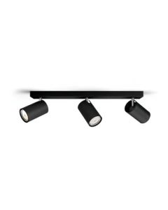 PHILIPS Spot lampa Kosipo crna sa 3x5,5W GU10 - 18694