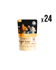 PET REPUBLIC Vlažna hrana za mačke Piletina 100g, 24 komada - 3360160