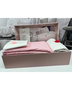 VIKTORIJA Komplet posteljina sa prekrivačem 180x230cm Pink boja - VLK000636-pinkboja