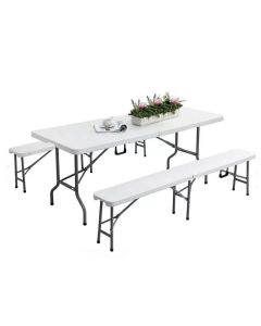 Prenosivi pivski sto sa klupama 181x70cm - 1740
