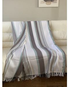 VIKTORIJA Ćebe Resa 150x200cm braon/belo - VLK000224-braonbelo