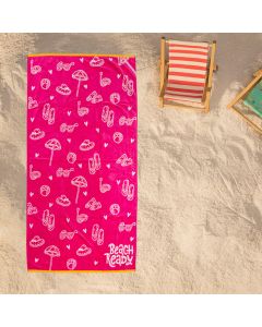 DEKOR DOM Peškir za plažu 86x173cm Beach Master, pink - 024433