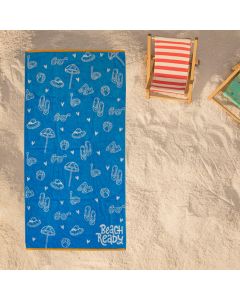 DEKOR DOM Peškir za plažu 86x173cm Beach Master, plava - 024434