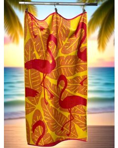 VIKTORIJA Plažni peškir „Flamingo Tropic“ – 94x168 cm | 100% Pamuk - VLK000680iic
