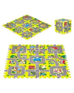 ECO TOYS Podloga za igru 90.5x90.5cm City - 0395