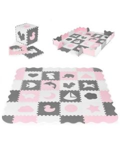 ECO TOYS Podne puzzle sa ogradicom Dry pool, 36 delova - ECOEVA013