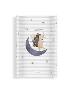 ALBEROMIO Tvrda podloga za presvlačenje Moon hedgehog PT70 CP3, bela/siva - ALBPODPT70CP3