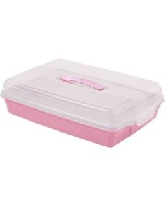 CURVER Pravougaona kutija za tortu, roze - CU 00415-X51
