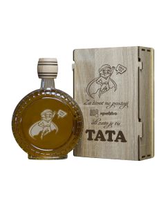 INFINITY DEKOR Poklon set Super Tata, sa 2 čašice (rakija nije uključena) - 2096-1
