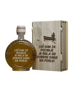 INFINITY DEKOR Poklon set za ribolovce - Loš dan za pecanje, sa 2 čašice (rakija nije uključena) - 2090-1