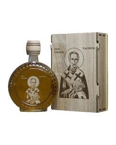INFINITY DEKOR Slavski poklon set Sveti Grigorije Čudotvorac, sa 2 čašice (rakija nije uključena) - 2120-1