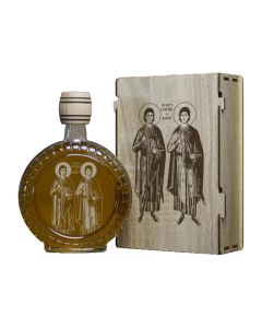 INFINITY DEKOR Slavski poklon set Sergije i Vakho - Srđevdan, sa 2 čašice (rakija nije uključena) - 2008-1