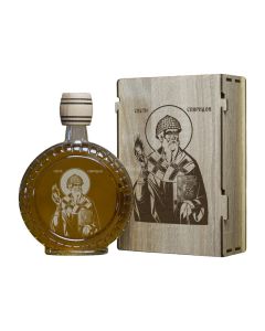 INFINITY DEKOR Slavski poklon set Sveti Spiridon, sa 2 čašice (rakija nije uključena) - 2119-1-1