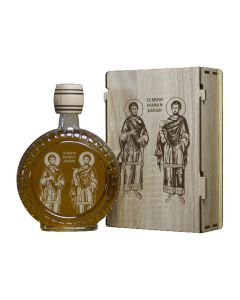 INFINITY DEKOR Slavski poklon set Sv Kozma i Damjan - Vračevi, sa 2 čašice (rakija nije uključena) - 2014-1