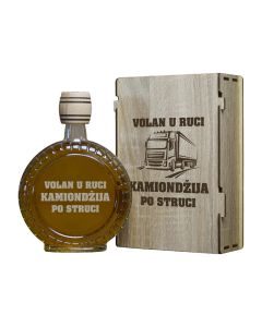 INFINITY DEKOR Poklon set za vozače - Kamiondžija po struci, sa 2 čašice (rakija nije uključena) - 2093-1
