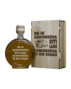 INFINITY DEKOR Poklon set za vozače - Kamiondžija, sa 2 čašice (rakija nije uključena) - 2092-1