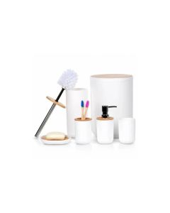 VILDE Set od 6 kupatilskih dodataka Beli