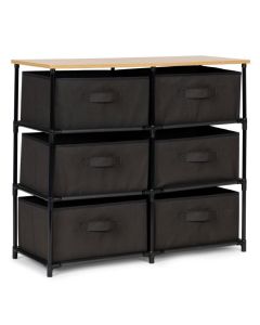 MODERNHOME Police za odlaganje sa tekstilnim korpama,