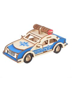 3d drvena slagalica - Policijski automobil - 11-1-1-1