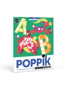 Poppik Panorama od nalepnica: ABECEDA 3+