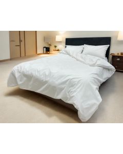 VIKTORIJA Posteljina Saten GLAT Bela boja 200x220cm - VLK000467-satenbela