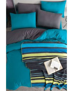 VIKTORIJA Posteljina Clasy 200x220cm Petrol - VLK000404-petrol