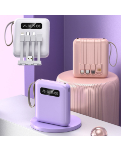Power Bank Fast Charger 10000 mAh DC5V/ 2.1A roze - 057932
