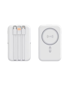 Power Bank MagSafe sa držačem za telefon 5000 mAh beli - 617063