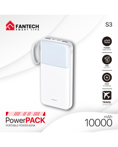 Power bank Prenosiva baterija Fantech S3 10000mAh, 10W beli - 220831