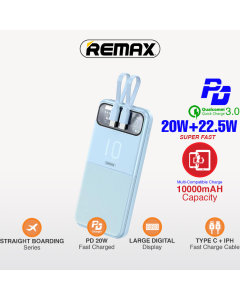 Power bank prenosiva baterija REMAX Stervui Series RPP-619 PD 20W+ QC 22.5W 10000mAh plavi - 217165-1