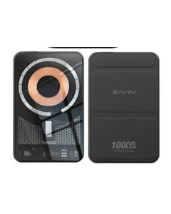 BAVIN Magnetic Power Bank 10000mAh 22.5W, crna