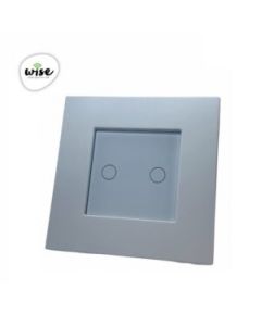 Wise WISE Prekidač na dodir - 2 tastera, PVC mat panel beli - PMK000144A00000