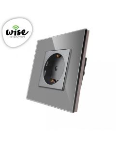 Wise Utičnica 16a stakleni panel sivi - PMK000191A00000